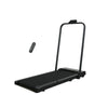 Black portable folding electric treadmill - View 1