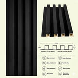 MHome WPC Fluted Wall Panels - 3D Wood Look Wall Cladding (10 Pack) - View 3
