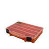 Orange Plastic Compartment Organizer Box - Handy Storage Solution - View 1