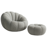 Pumpkin Chair with Ottoman - Stylish & Comfortable - View 1