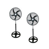 18" Pedestal Fan Adjustable Standing Fan for Home & Office - Set of 2 - View 1