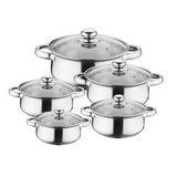 15 Piece Heavy Bottom Stainless Steel Cookware Set - View 4