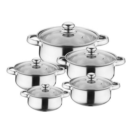 15 Piece Heavy Bottom Stainless Steel Cookware Set - View 4
