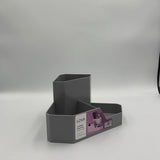 Gray Plastic Corner Organizer Caddy - Space-Saving Storage Solution - View 5