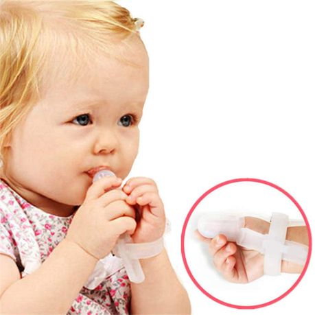 Silicone Stop Thumb Sucking Guard Protector - View 2