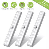 10 LED Rechargeable Motion Sensor Light (Cool White) - 3 pack - View 2