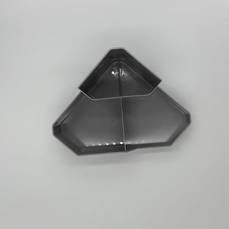 Gray Plastic Corner Organizer Caddy - Space-Saving Storage Solution - View 2