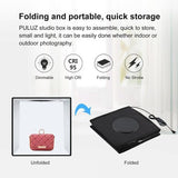 PULUZ Mini 25cm Photography Light Box with LED & 6 Double Sided Backdrops - View 7