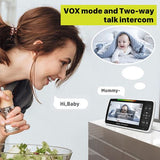 5'' Video Baby Monitor with Audio & Night, Rotation, Wireless 150m - View 4