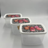 Clear Stackable Food Storage Container Set of 3 - Airtight and Durable - View 4