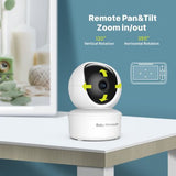 Baby Monitor 5 Inch Large with Camera Video Night Vision for Baby Safe - View 4