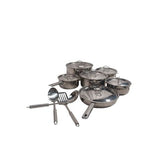 SMTE - 15 Piece Stainless Steel Cookware Set with Lids & Utensils - View 5