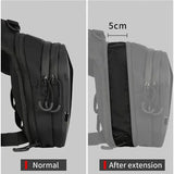 Motorcycle Leg Bag - Extendable - Hard Shell - View 5