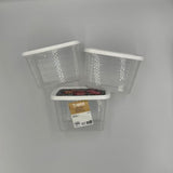 Clear Stackable Food Storage Container Set of 3 - Airtight and Durable - View 5