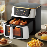 Air fryer 12L 2800W, large household air fryer, smart touch operation - View 3