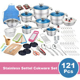 121 Pieces- Hot Selling Kitchenware Non-Stick Stainless Steel Cookware Pots set - View 3