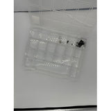 Durable Clear Plastic Organizer Box with Adjustable Compartments - View 3