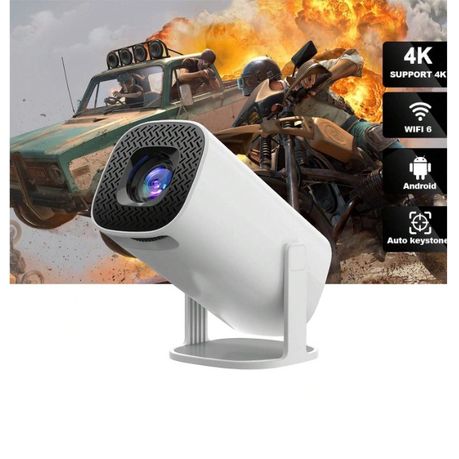 HD Powerful Contrast Portable Projector With Superior Color Accuracy -White - View 2