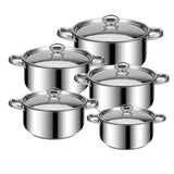 Magnet Trading 15-Piece Stainless Steel Pot Cookware Set - View 6