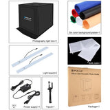 PULUZ 60cm Foldable LED Photo Box with 6 Colour Backdrops & Carry Bag - View 5