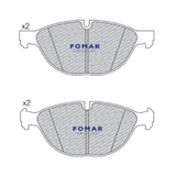 Fomar Front Brake Pads Compatible With BMW X6 35dX (E71), 210Kw, 2008-2010 - View 5