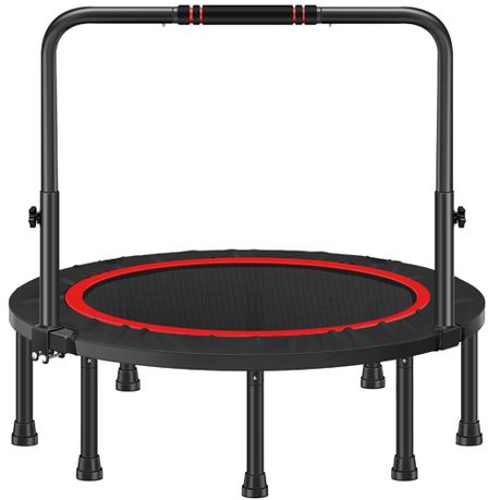 Foldable Trampoline Fitness Trampoline with Adjustable Handlebar - 48 Inch - View 1