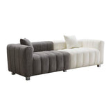 Decorotika 87.4'' Fluff Channel Sofa - View 6
