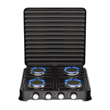 Heavy-Duty 4 Burner Gas Stove - Black - View 1