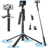 P185 1.8M Quadruped Tripod Stand with 360 Pan Tilt Stability - View 2
