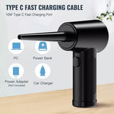 Electric Cordless Compressed Air Duster Blower Keyboard Cleaner Set PC (GD) - View 8