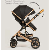 Baby Pram Stroller 3 in 1 Function Foldable with Car Seat - View 6